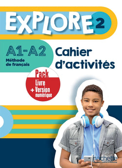 Explore 2 - Pack Cahier d'activités + Version numérique (A1-A2) - 9782017159131 - front cover