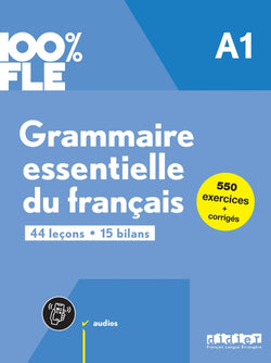 100% FLE - Grammaire essentielle du français A1 - livre + didierfle.app - 9782278109234 - Front cover