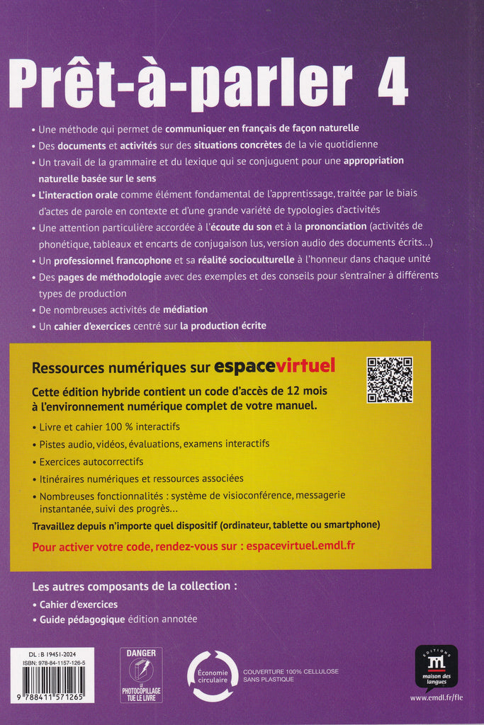 Aula Internacional 4 - Livre De L'Élève - Édition Hybride Espagnol