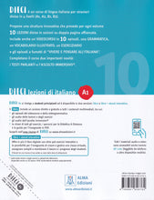 DIECI A1 - book + interactive ebook + online audio + video - 9788861826762 - back cover