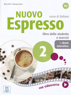 Nuovo Espresso 2 - book + interactive ebook + audio download - A2 - 9788861826809 - front cover