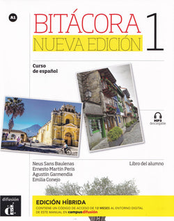 Bitácora Nueva edición 1 - Edición híbrida - Libro del alumno + audio MP3. A1 - 9788419236005 - front cover