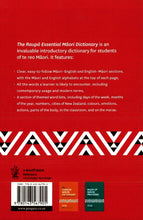 Maori-English & English-Maori Raupo Essential Dictionary 9780143567905 - back cover