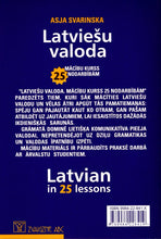 Latvian in 25 Lessons - Course for Beginners 9789984228419 - back cover