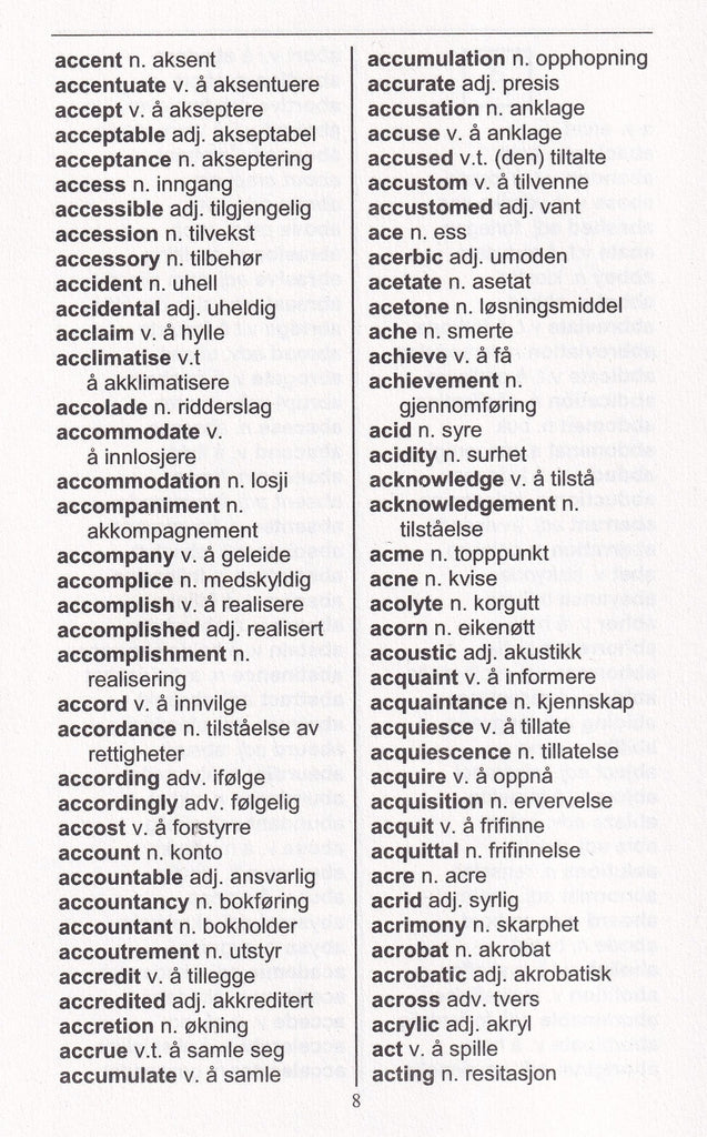 EnglishNorwegian & NorwegianEnglish Exam Dictionary Bay