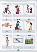 English-Hungarian - My First Action Words Picture Dictionary - 9789383526871 - sample page 1