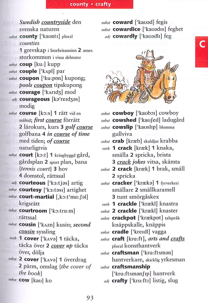 School Dictionary English-Swedish & Swedish-English