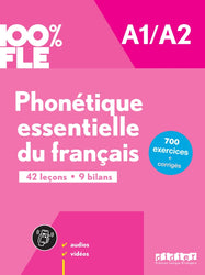 100% FLE - Phonétique essentielle du français A1/A2 + online audio/video + didierfle.app