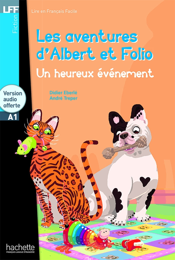 Albert et Folio : Un heureux évènement + online audio - LFF A1 - 9782011559784 - front cover