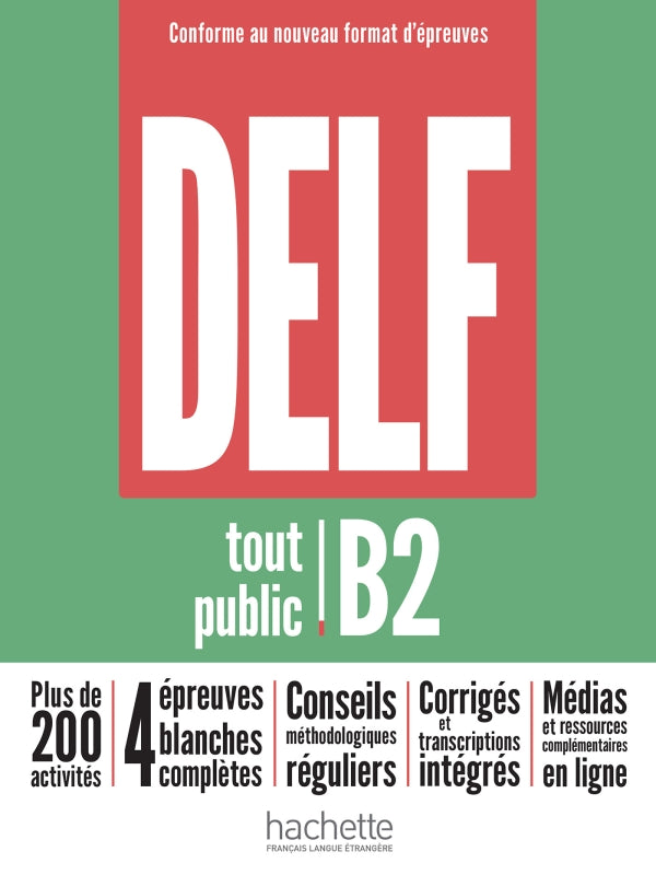 DELF tout public - Nouveau format d'épreuves (B2) - 9782016286647 - front cover