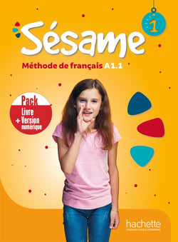 Sésame 1 · Pack Livre de l'élève + Version numérique -  9782017139454 - front cover 