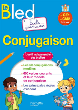 BLED Conjugaison Ecole primaire Du CE1 au CM2 - 9782017158011 - front cover