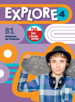 Explore 4 - Pack Livre de l'élève + Version numérique (B1) -  9782017197416 - front cover 