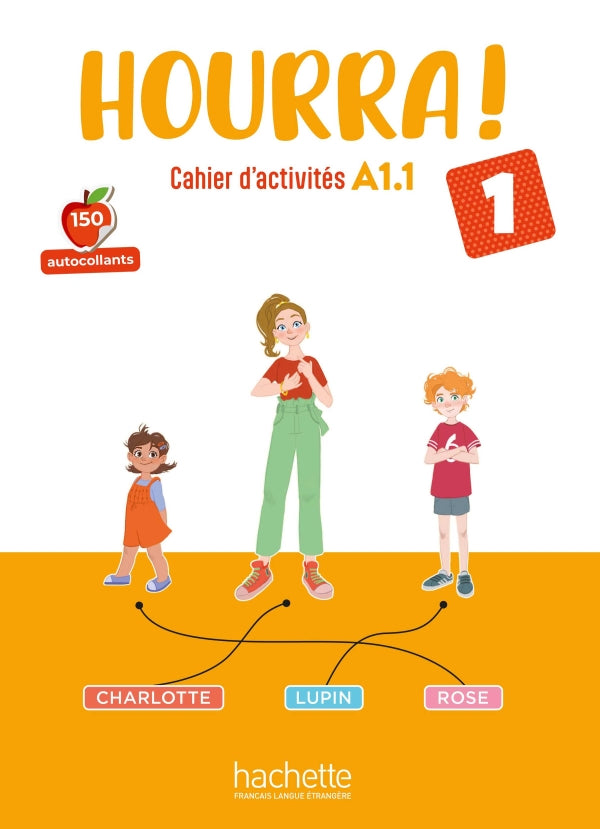 Hourra ! 1 - Cahier d'activités - 9782017211754 - front cover