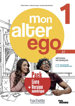 Pack Livre de l'élève + version numérique Mon Alter Ego 1 -9782017230618 - front cover