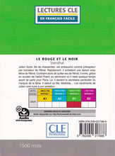 Le Rouge et le Noir - Niveau 3/B1 + Audio - 9782090317886 - back cover