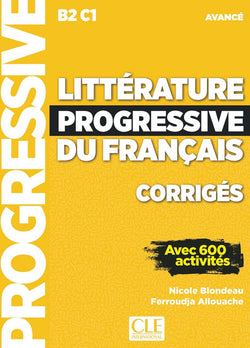 Littérature progressive du français - Niveau avancé (B2/C1) - Corrigés - 9782090351828 - Front cover