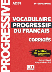 Vocabulaire progressif du français: Niveau intermédiaire (A2/B1) Corrigés