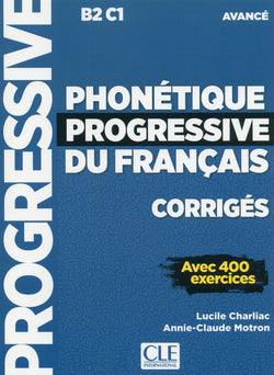 Phonétique progressive du français - 9782090382051 - front cover Niveau avancé (B2/C1) - Corrigés - 