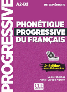 Phonétique progressive du français: Niveau intermédiaire (A2/B1) + CD - 9782090382136 - front cover
