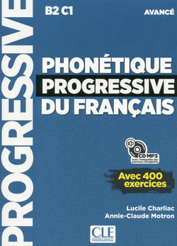 Phonétique progressive du français - 9782090382204 - front cover avancé (B2/C1) - Livre + CD + Livre-web - front cover
