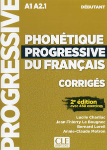 Phonétique progressive du français: Niveau débutant (A1/A2) - Corrigés - 9782090384567 - front cover