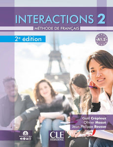 Interactions 2 - Niveau A1.2 - Livre de l'élève + Audio - 9782090386943 - Front cover