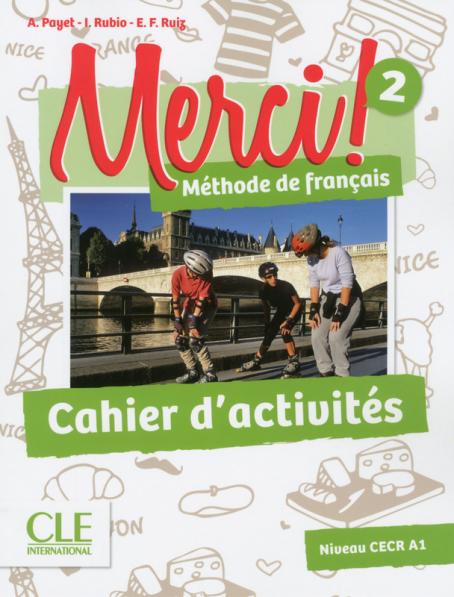 Merci! 2 - Niveau A1 - Cahier d'activités - 9782090388329 - Front cover