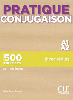 Pratique Conjugaison - Niveaux A1/A2 - Livre + Corrigés - 9782090389920 - front cover