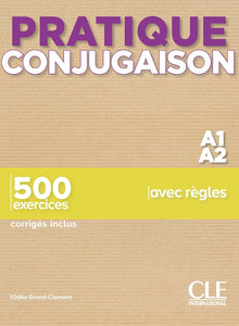 Pratique Conjugaison - Niveaux A1/A2 - Livre + Corrigés - 9782090389920 - front cover