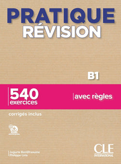 Pratique Révision - Niveau B1 - Livre + Corrigés + Audio téléchargeable - 9782090389951 - front cover 