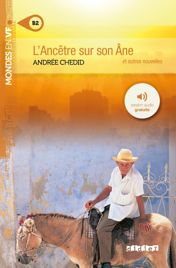 Mondes en VF - L'ancêtre sur son âne - Niv. B2 - Livre + MP3 - 9782278080953 - Front cover