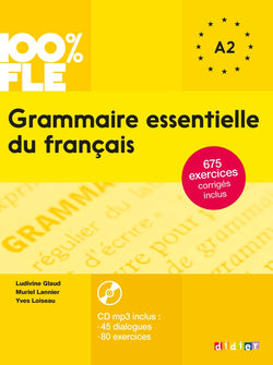 100% FLE - Grammaire essentielle du français A2 - Livre + CD - 9782278081028 - Front cover