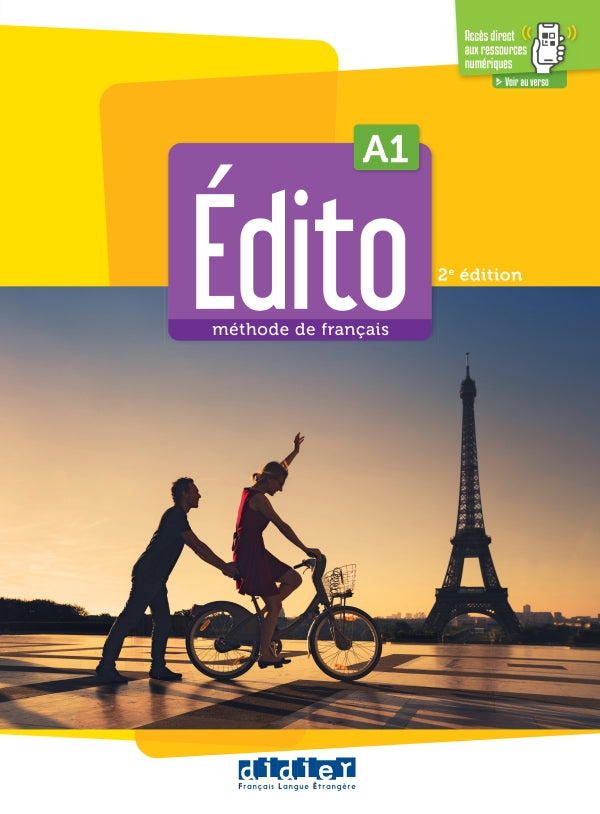 Edito A1 - Edition 2022 - Livre + didierfle.app - 9782278103645 - front cover