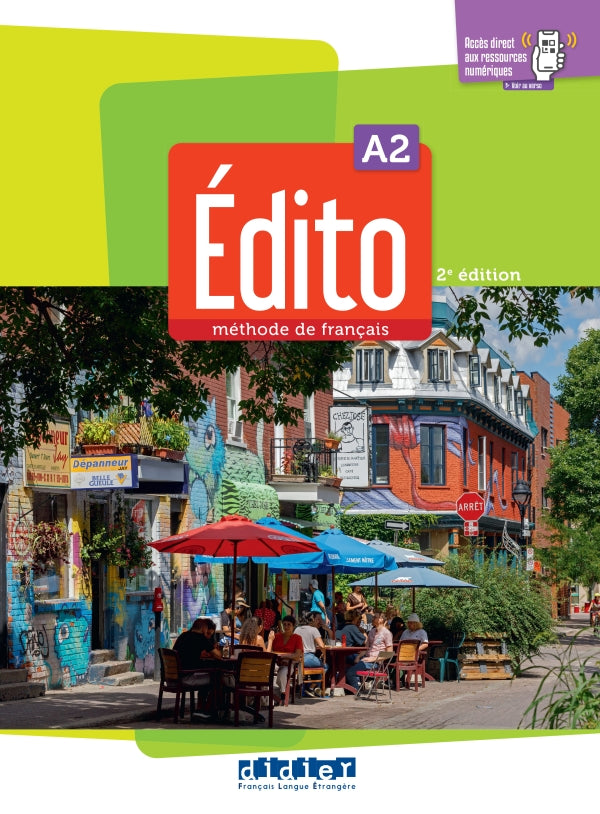 Edito A2 - Edition 2022 - Livre + didierfle.app - 9782278104109 - Front cover