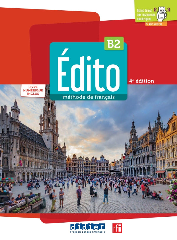 Edito B2 - Edition 2022 - Livre + livre numérique + didierfle.app - 9782278104307 - Front cover