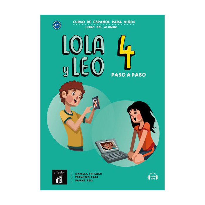Lola y Leo paso a paso 4 - Libro del alumno + audio MP3 - 9788417710736 - Front cover