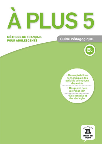 À plus 5 – Guide pédagogique (B2) - 9788416657636 - front cover