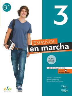 Espanol en marcha 3 - Libro del alumno + licencia digital. B1. Nueva edicion - 9788417730918 - Front cover