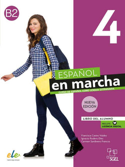 Español en marcha 4 - Libro del alumno + licencia digital. B2. Nueva edición - 9788417730949 - Front cover