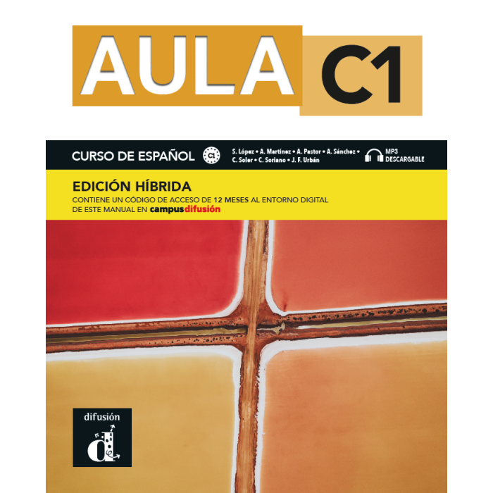 Aula C1 - Edición híbrida - Libro del alumno + audio MP3 - 9788419236111 - front cover