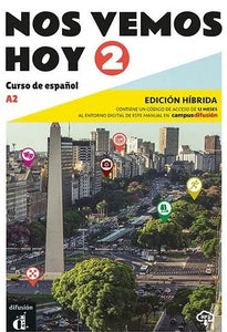 Nos vemos hoy 2 - Edición híbrida para estudiantes + audio MP3. A2 - 9788419236326 - front cover