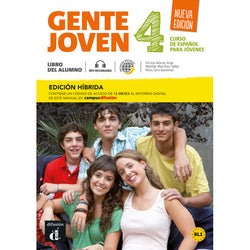Gente joven Nueva edición 4 Ed. híbrida Libro del alumno + audio MP3. B1 - 9788419236456 - front cover