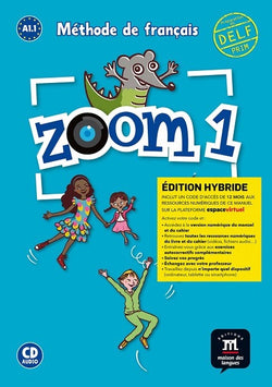 Zoom 1 – Édition hybride – Livre de l’élève + CD. A1.1 - 9788419236968 - front cover