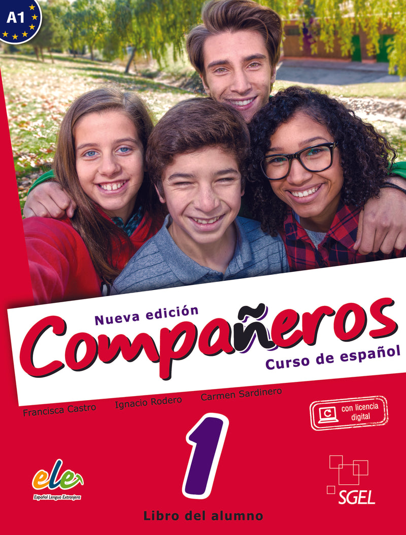 Compañeros 1 - Libro del alumno + licencia digital. A1. Nueva Edición - 9788497789073 - front cover