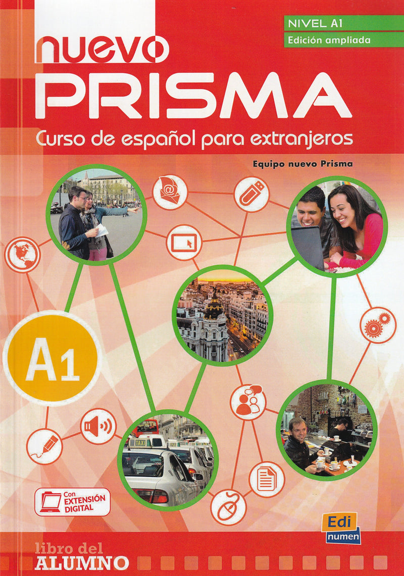 Nuevo Prisma A1 (12 unidades) Ed. ampliada - Libro del alumno + eBook + Extensión digital - 9788498486001 - front cover