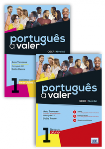 Portugues a Valer 1 - PACK - Livro do Aluno + Caderno de Exercicos com testes + downloadable audio -  9789897528422 - front cover                