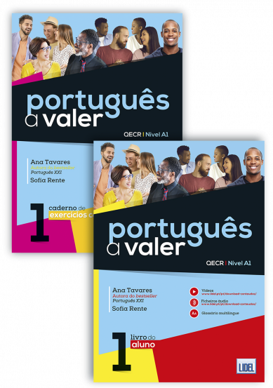 Portugues a Valer 1 - PACK - Livro do Aluno + Caderno de Exercicos com testes + downloadable audio -  9789897528422 - front cover                