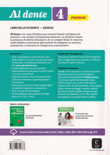 Al dente 4 PREMIUM Libro dello studente + Esercizi + Online audio + Video. B2 - 9788417710866 - back cover