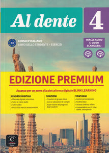 Al dente 4 PREMIUM Libro dello studente + Esercizi + Online audio + Video. B2 - 9788417710866 - front cover